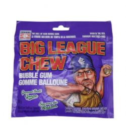 *25 BIG LEAGUE CHEW - GOMME BALOUNE - RAISIN 60G (BONBON)